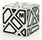 Ninja 3x3 Ghost Cube M Stickers Blanco